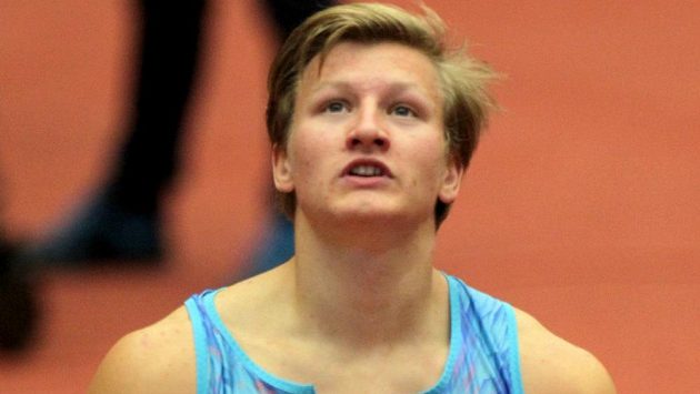 Český sprinter Dominik Záleský na halovém mítinku v Ostravě. Český sprinter Dominik Záleský na halovém mítinku v Ostravě.