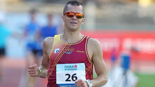 Jakub Holuša při atletickém mistrovství republiky v Ostravě. Jakub Holuša při atletickém mistrovství republiky v Ostravě.