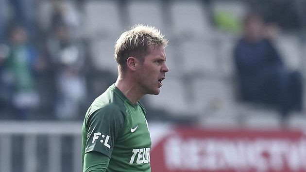 Tomáš Hübschman z Jablonce proti Dukle dal rozhodující gól na 2:1. Tomáš Hübschman z Jablonce proti Dukle dal rozhodující gól na 2:1.