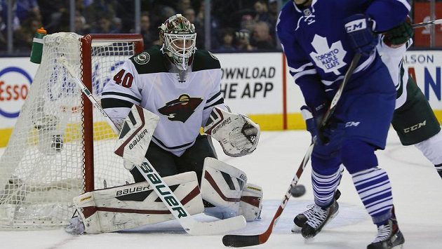 Gólman Minnesoty Devan Dubnyk. Gólman Minnesoty Devan Dubnyk.