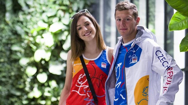Jan Micka při prezentaci olympijské kolekce. Jan Micka při prezentaci olympijské kolekce.