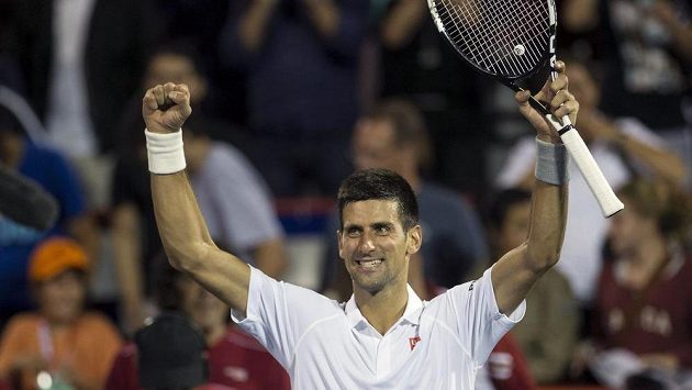 Srb Novak Djokovič se raduje z výhry nad Lotyšem Ernestem Gulbisem na turnaji v Montrealu. Srb Novak Djokovič se raduje z výhry nad Lotyšem Ernestem Gulbisem na turnaji v Montrealu.