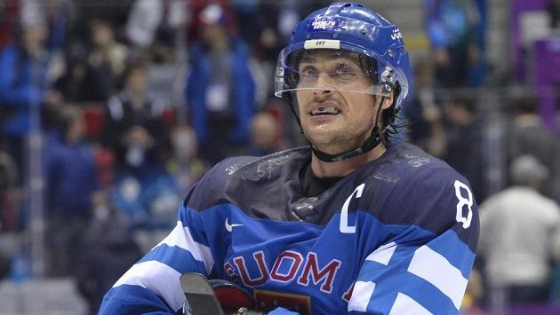 Finský blesk Teemu Selänne na olympijském turnaji v Soči. Finský blesk Teemu Selänne na olympijském turnaji v Soči.