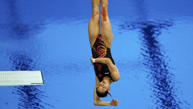 Čínská skokanka do vody Wu Min-sia vyhrála individuální závod na třímetrovém prkně. Čínská skokanka do vody Wu Min-sia vyhrála individuální závod na třímetrovém prkně.