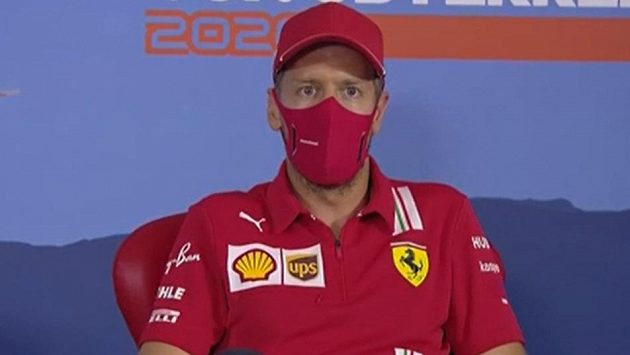 Německý jezdec Ferrari Sebastian Vettel. Německý jezdec Ferrari Sebastian Vettel.