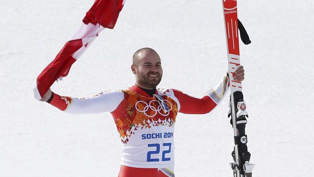 Kanadský lyžař s českými kořeny Jan Hudec se raduje ze zisku olympijského bronzu. Kanadský lyžař s českými kořeny Jan Hudec se raduje ze zisku olympijského bronzu.