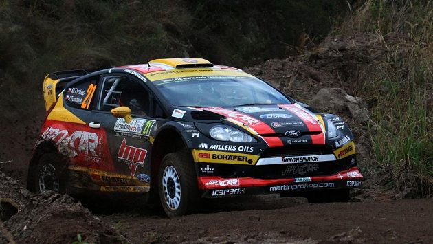 Martin Prokop s Fordem Fiesta WRC na trati Argentinské rallye. Martin Prokop s Fordem Fiesta WRC na trati Argentinské rallye.