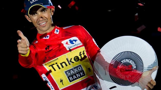 Španělský cyklista Alberto Contador. Španělský cyklista Alberto Contador.