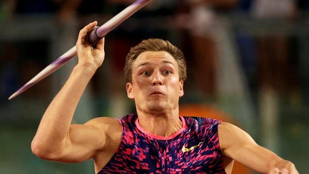 Německý oštěpař Thomas Röhler kraluje letošním světovým tabulkám. Německý oštěpař Thomas Röhler kraluje letošním světovým tabulkám.