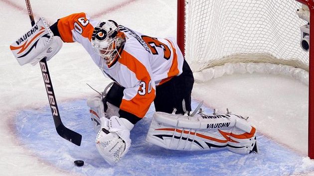 Brankář Philadelphie Ilja Bryzgalov. Brankář Philadelphie Ilja Bryzgalov.