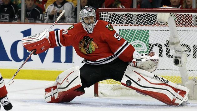 Gólman Chicaga Corey Crawford. Gólman Chicaga Corey Crawford.