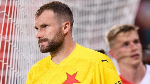 Brankář Slavie Praha Ondřej Kolář Brankář Slavie Praha Ondřej Kolář