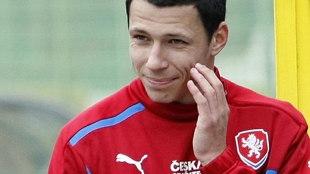 Marek Suchý po tréninku fotbalové reprezentace Marek Suchý po tréninku fotbalové reprezentace