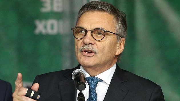 Prezident Mezinárodní hokejové federace René Fasel. Prezident Mezinárodní hokejové federace René Fasel.