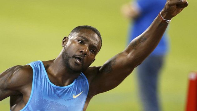 Americký sprinter Justin Gatlin Americký sprinter Justin Gatlin