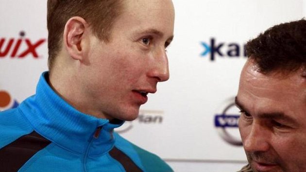 Lukáš Bauer s trenérem Petráskem Lukáš Bauer s trenérem Petráskem