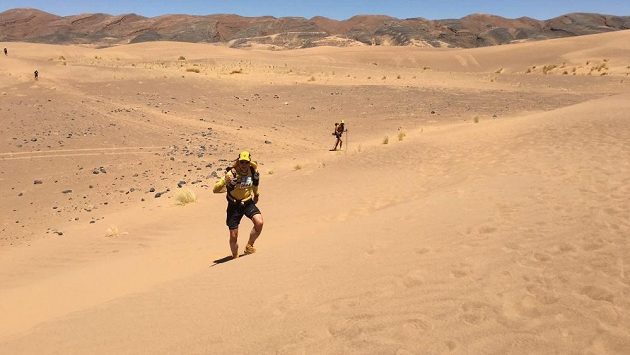 Petr Vabroušek při Marathon des Sables. Petr Vabroušek při Marathon des Sables.