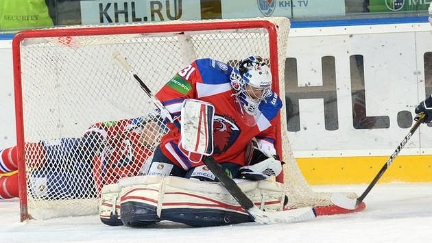Gólman pražského Lva Jakub Štěpánek. Gólman pražského Lva Jakub Štěpánek.