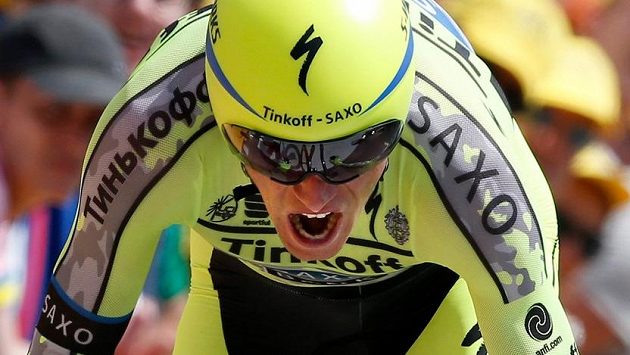 Roman Kreuziger na letošní Tour de France. Roman Kreuziger na letošní Tour de France.