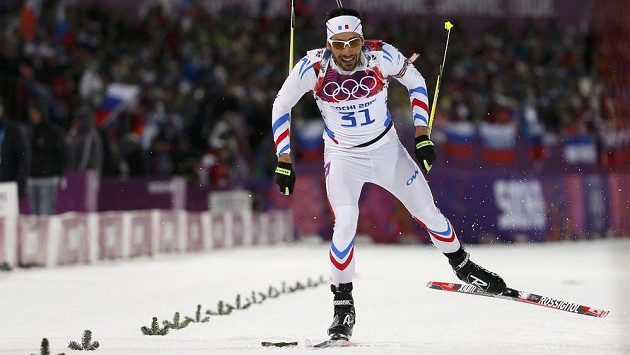 Francouzský biatlonista Martin Fourcade spěchá ve vytrvalostním závodu na 20 km pro druhé olympijské zlato. Francouzský biatlonista Martin Fourcade spěchá ve vytrvalostním závodu na 20 km pro druhé olympijské zlato.
