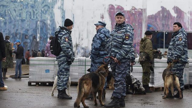 Policejní hlídka v Soči. Policejní hlídka v Soči.