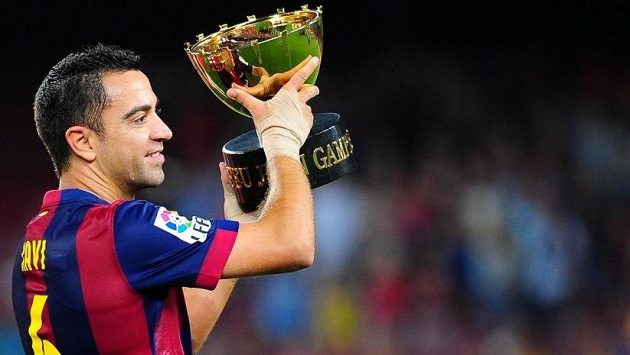 Xavi Hernández z Barcelony si připsal 142. start v Lize mistrů. Xavi Hernández z Barcelony si připsal 142. start v Lize mistrů.