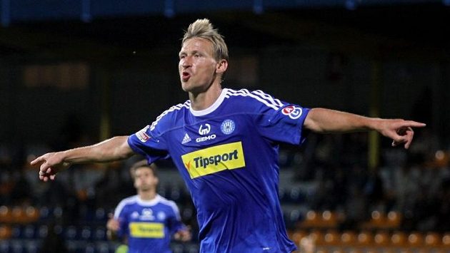 Marek Heinz v dresu Olomouce. Marek Heinz v dresu Olomouce.