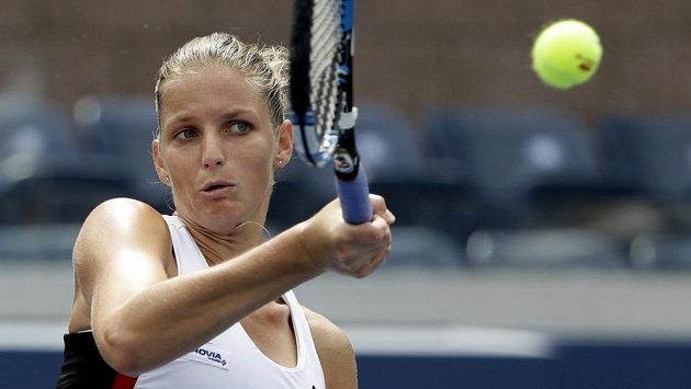 Karolína Plíšková na letošním US Open. Karolína Plíšková na letošním US Open.