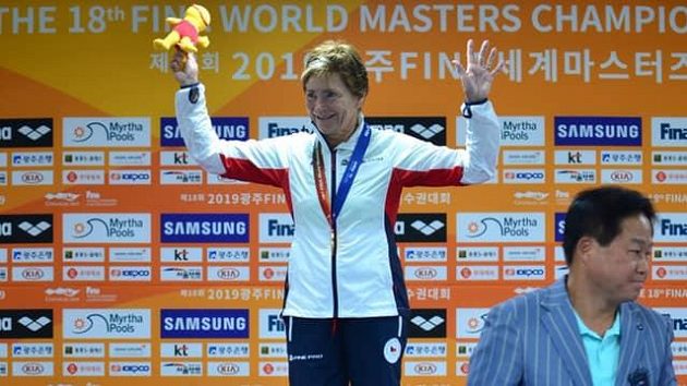 Marcela Šťastná na mistrovství světa masters v jihokorejském Kwangdžu. Marcela Šťastná na mistrovství světa masters v jihokorejském Kwangdžu.