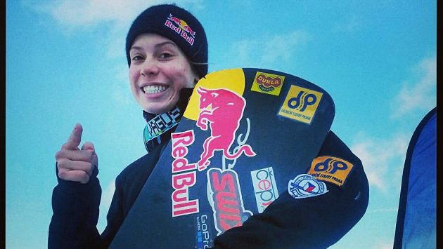 Snowboardistka Eva Samková. Snowboardistka Eva Samková.