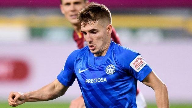 Michal Sadílek ze Slovanu Liberec během utkání na Spartě. Michal Sadílek ze Slovanu Liberec během utkání na Spartě.