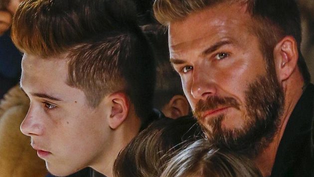 David Beckham se svým synem Brooklynem David Beckham se svým synem Brooklynem
