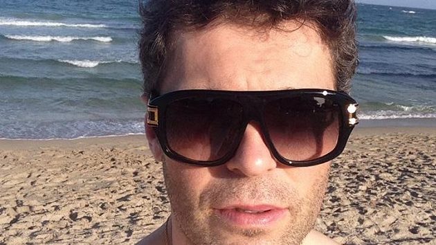 Jaromír Jágr na floridském pobřeží. Jaromír Jágr na floridském pobřeží.