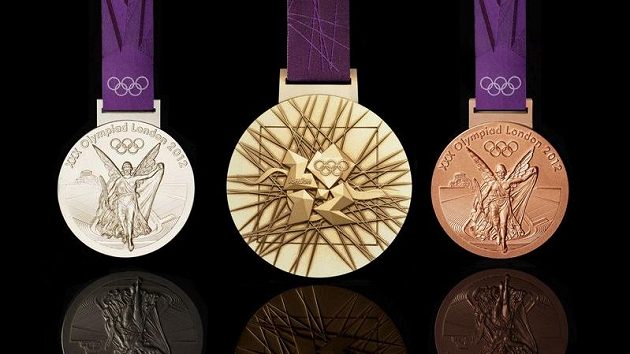 Sada olympijských medailí, která se bude rozdávat při hrách v Londýně v roce 2012. Sada olympijských medailí, která se bude rozdávat při hrách v Londýně v roce 2012.