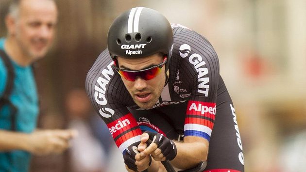 Vítěz časovky a zároveň nový vedoucí muž Vuelty Tom Dumoulin z Nizozemska. Vítěz časovky a zároveň nový vedoucí muž Vuelty Tom Dumoulin z Nizozemska.