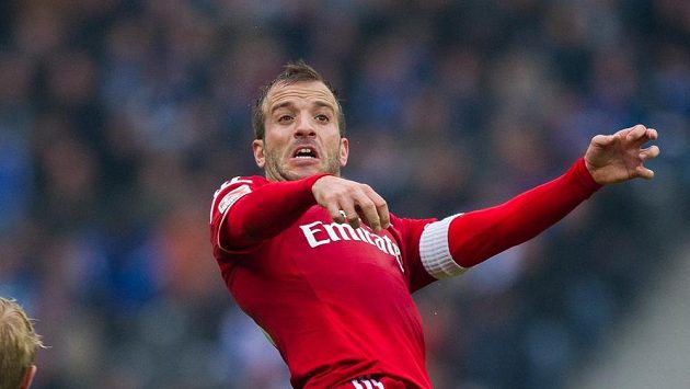 Útočník Hamburku Rafael van der Vaart. Útočník Hamburku Rafael van der Vaart.