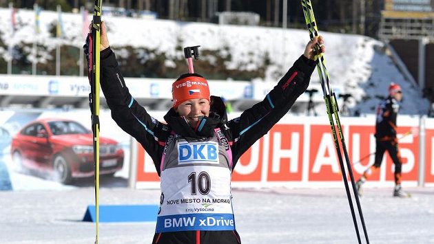 Veronika Vítková při SP v Novém Městě na Moravě. Veronika Vítková při SP v Novém Městě na Moravě.