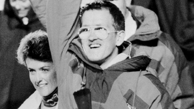 Michael Edwards v roce 1988 na OH v Calgary. Michael Edwards v roce 1988 na OH v Calgary.