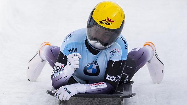 Spokojená Anna Fernstädtová po dojezdu své poslední jízdy na MS skeletonu žen v německém Altenbergu. Spokojená Anna Fernstädtová po dojezdu své poslední jízdy na MS skeletonu žen v německém Altenbergu.