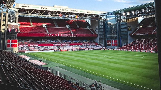 Parken Stadium v Kodani. Ilustrační foto Parken Stadium v Kodani. Ilustrační foto