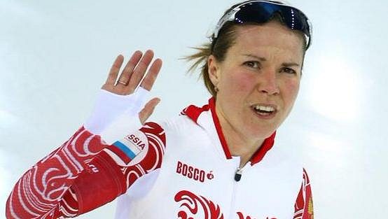 Rychlá rychlobruslařka Olga Grafová. Rychlá rychlobruslařka Olga Grafová.