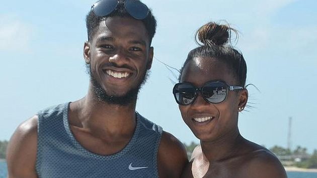 Britská sprinterka Bianca Williamsová a její přítel Ricardo dos Santos. Britská sprinterka Bianca Williamsová a její přítel Ricardo dos Santos.