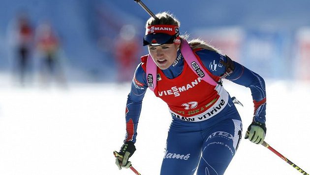 Česká biatlonistka Gabriela Soukalová obsadila v nedělním závodu s hromadným startem ve slovinské Pokljuce čtvrté místo. Česká biatlonistka Gabriela Soukalová obsadila v nedělním závodu s hromadným startem ve slovinské Pokljuce čtvrté místo.