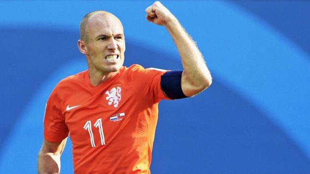 Nizozemská fotbalová hvězda Arjen Robben. Nizozemská fotbalová hvězda Arjen Robben.