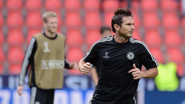 Frank Lampard na tréninku ještě coby hráč Chelsea. Frank Lampard na tréninku ještě coby hráč Chelsea.