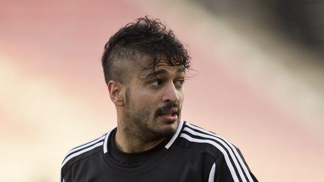 Příbramský záložník Mašán Aziz. Příbramský záložník Mašán Aziz.