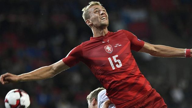 Tomáš Souček v utkání proti Německu. Tomáš Souček v utkání proti Německu.