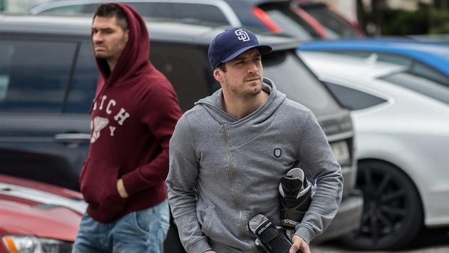 Útočník Petr Koukal (vpravo) a bek Jan Kolář na srazu hokejové reprezentace. Útočník Petr Koukal (vpravo) a bek Jan Kolář na srazu hokejové reprezentace.