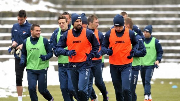 Fotbalisté Baníku Ostrava na tréninku Fotbalisté Baníku Ostrava na tréninku