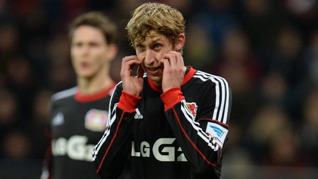Útočník Leverkusenu Stefan Kiessling. Útočník Leverkusenu Stefan Kiessling.